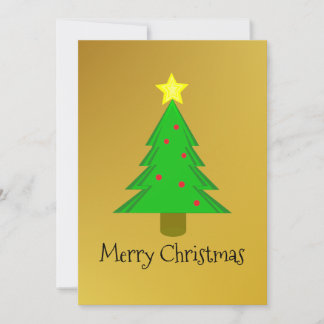 Julgran Star Julkort