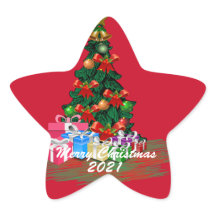 Julgran Star Stickers