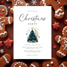 Julgran Stars vid Måne Inbjudningar