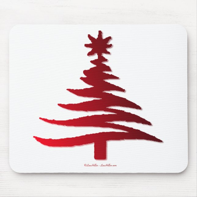 Julgran Stencil Red Musmatta (Framsidan)