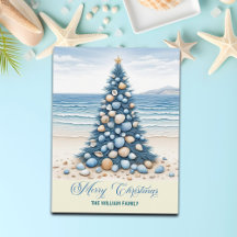 Julgran Strand God Jul