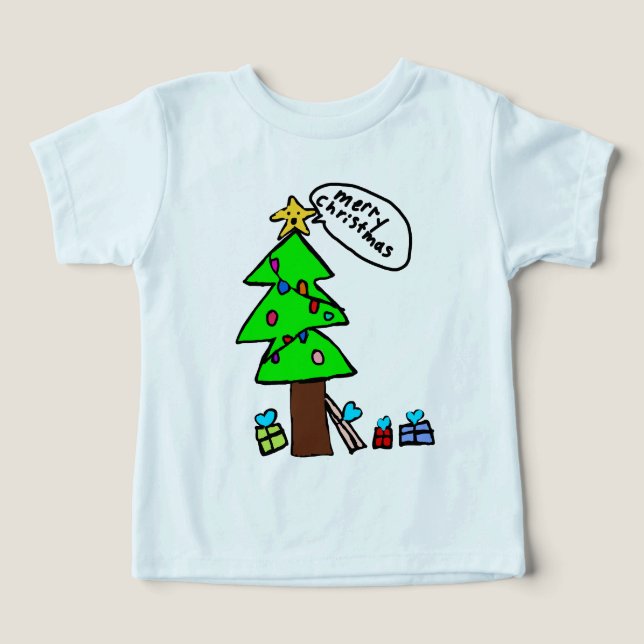 julgran t-shirt (Design Framsida)
