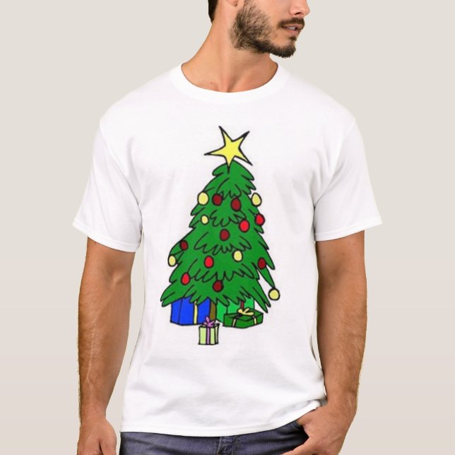 julgran t-shirt (Framsida)
