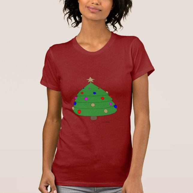 Julgran Tecknad Tee Shirt (Framsida)