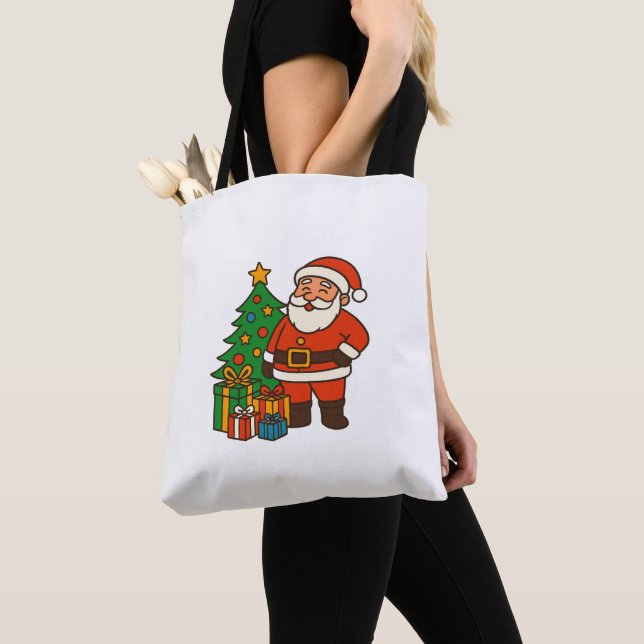 Julgran Tomte  Tygkasse (Närbild)