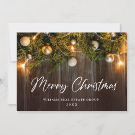 Julgran Topp Kontors Rustik Julhälsning Julkort