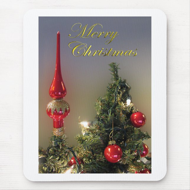 Julgran Topper Mousepad Musmatta (Framsidan)
