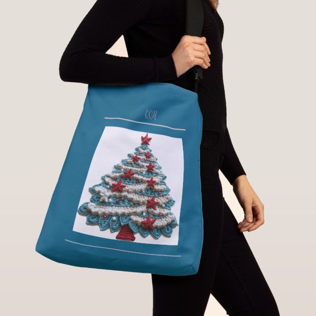 Julgran Tote Bag Axelväska (Närbild)