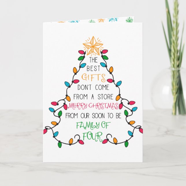 Julgran Typografi snart till 4-familjerättslig Helgkort (Framsida)