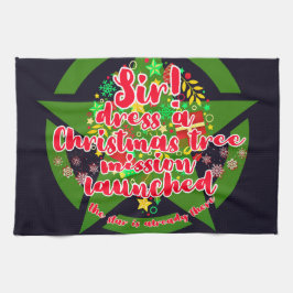 Julgran, uppdrag, armé kökshandduk