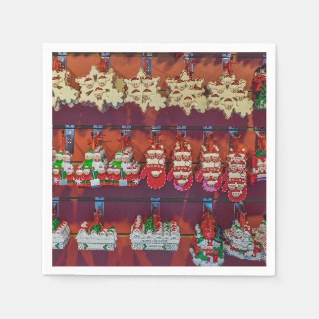 Julgran-utsmyckningar visa blöjor pappersservett (Framsidan)