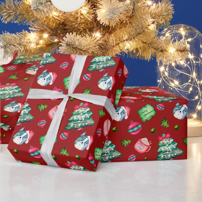 Julgran, Valp, Prydnader, Varm Choklad  Presentpapper (Helgdagar)