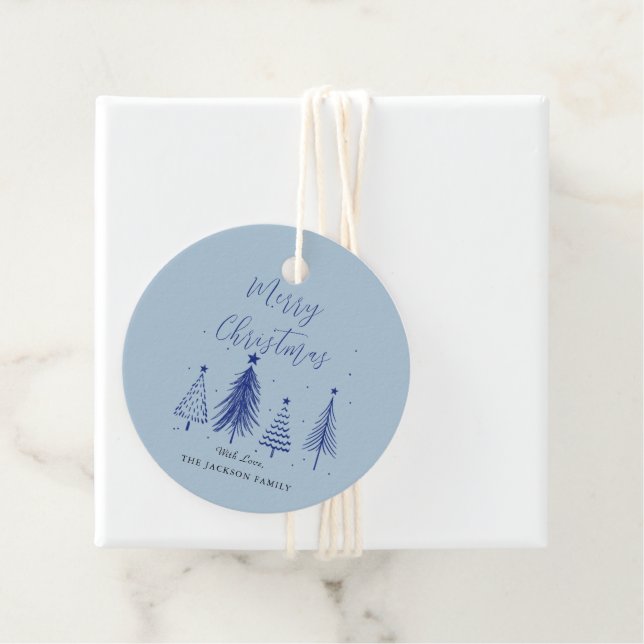 Julgran Vector God jul Gåvor Etiketter (På plats)