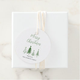 Julgran Vector God jul Gåvor Etiketter