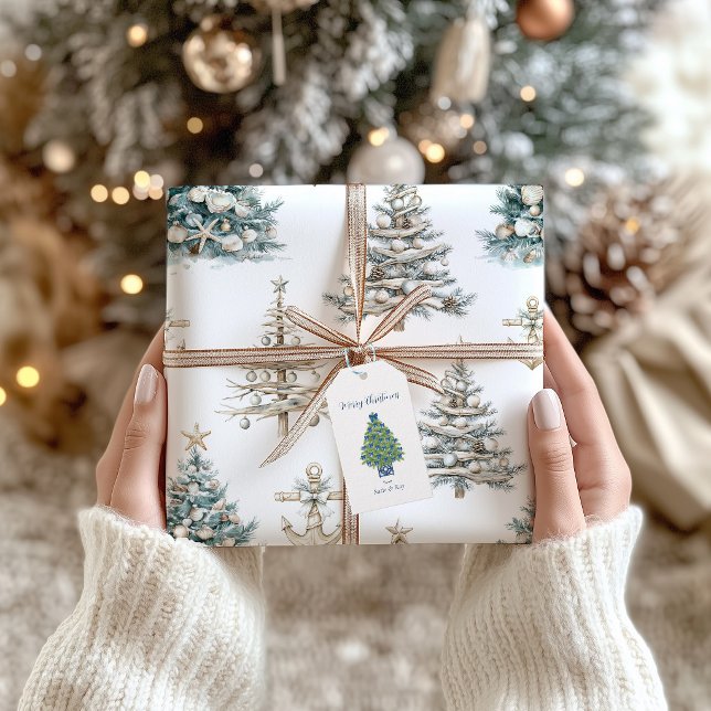 Julgran vid kusten + Ankare Presentpapper (Coastal Christmas Tree Paper)
