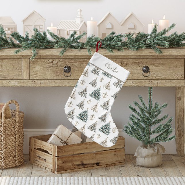 Julgran vid kusten   liten julstrumpa (Coastal Christmas Tree Stocking)