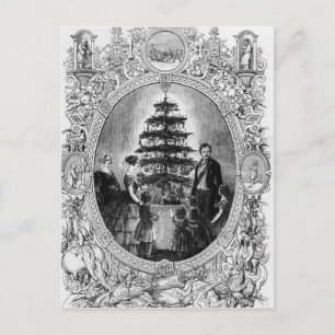julgran vid Windsor Castle, 1848 Helg Vykort