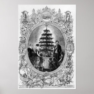 Julgran vid Windsor Castle, 1848 Poster