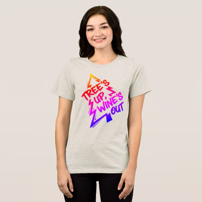 Julgran Vinälskare T Shirt (Framsida Full)