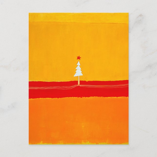 Julgran, Vintage, Abstrakt  Vykort (Framsida)