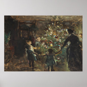 Julgran Vintage Art Poster