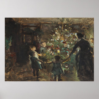Julgran Vintage Art Poster