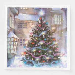 julgran Vintage Pappersservett