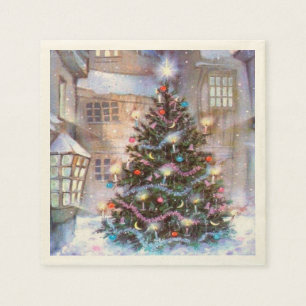 Julgran Vintage Pappersservett