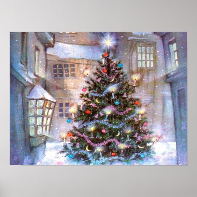Julgran Vintage Poster (Framsidan)