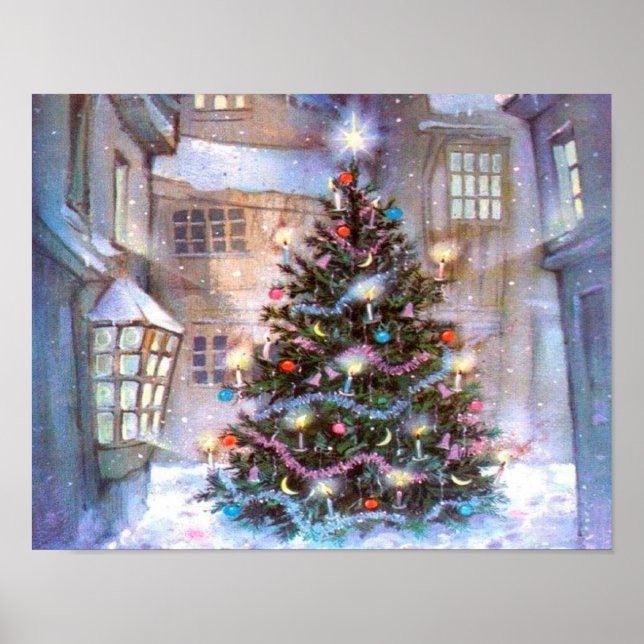 Julgran Vintage Poster (Framsidan)