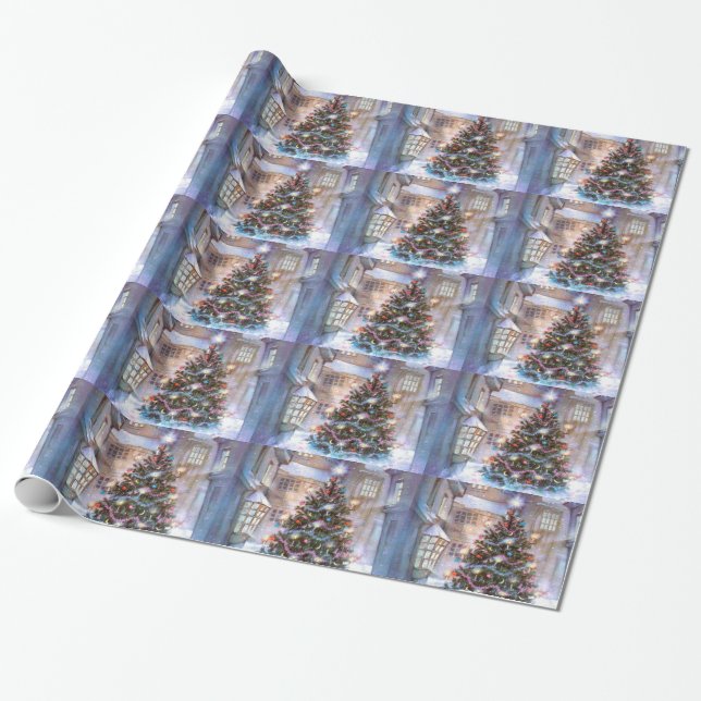 Julgran Vintage Presentpapper (Utrullad)