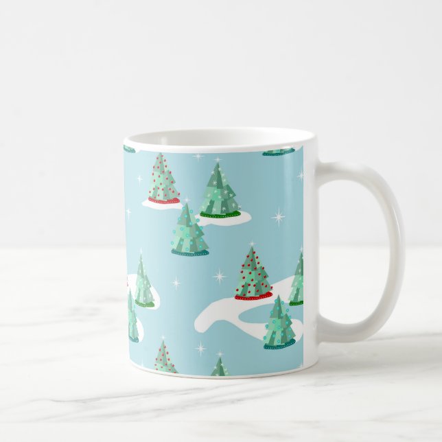 Julgran Vintage Stil Mugg (Höger)