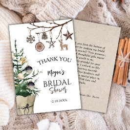 Julgran | Vinter Bröllopsdusch Tackkort Tack Kort