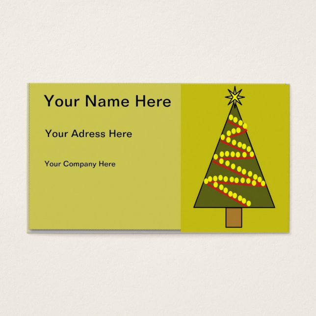 Julgran Visitkort (Framsidan)
