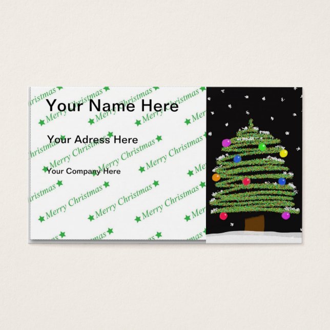 Julgran Visitkort (Framsidan)