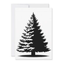 Julgran Vit & Svart Elegant Distressed
