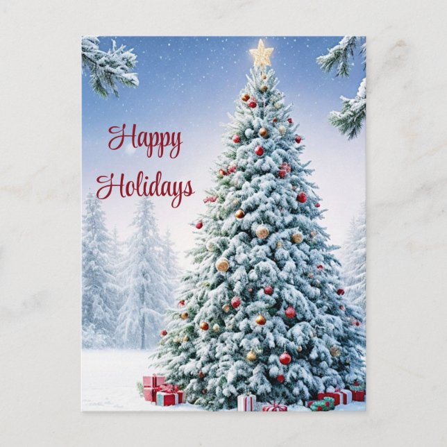 Julgran vykort (Framsida)