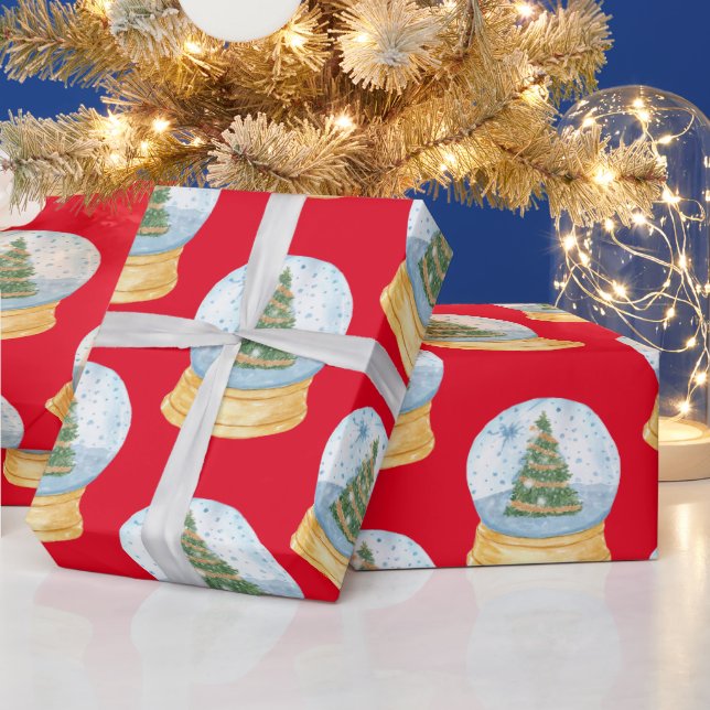 Julgran Waterglobes Presentpapper (Helgdagar)