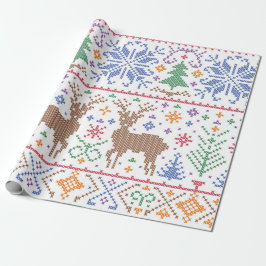 Julgran Winter Abstrakt Presentpapper