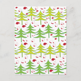 Julgran Winter Vykort