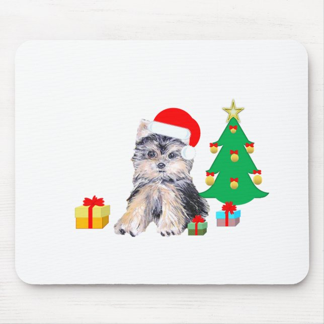 Julgran, Yorkshire puppy hund & gifts Musmatta (Framsidan)