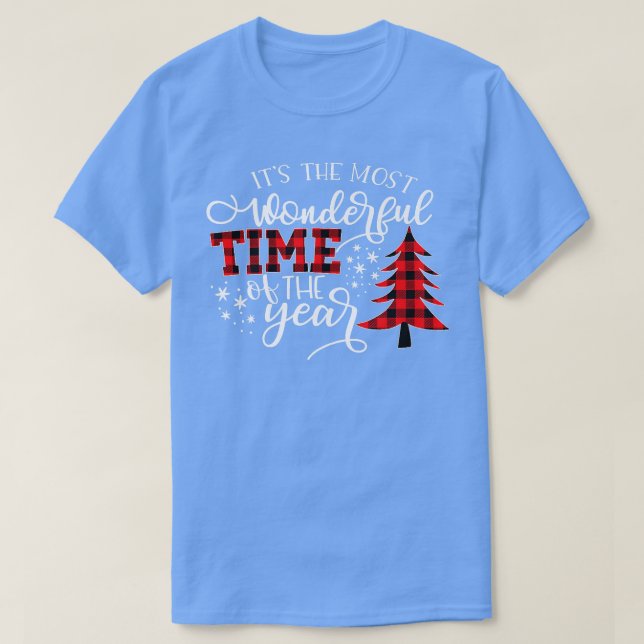Julgranar är den mest underbara tiden t shirt (Design framsida)