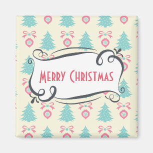 Julgranar, Bows & Baubles Mönster Magnet