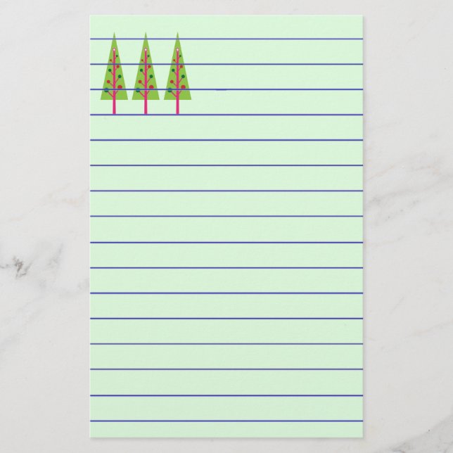 Julgranar Brevpapper (Framsida)
