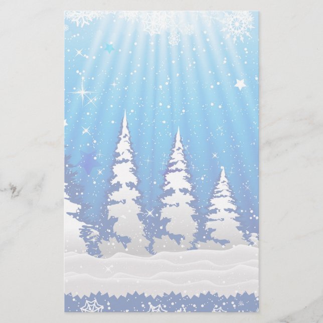 Julgranar Brevpapper (Framsida)