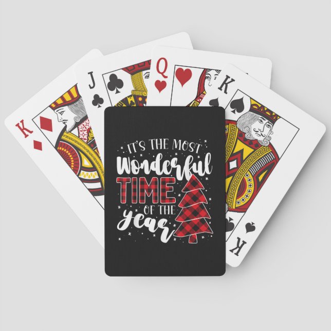 Julgranar Det är det mest underbara ögonblicket Casinokort (Baksidan)