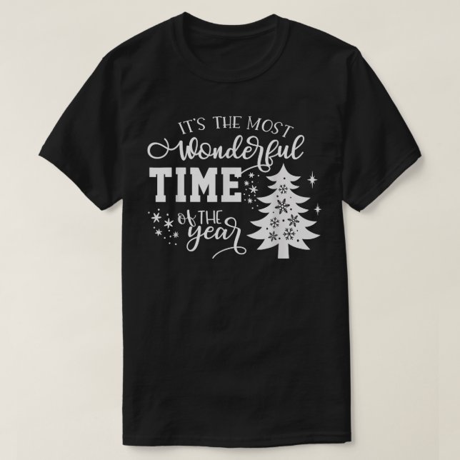 Julgranar.. det är det mest underbara ögonblicket t shirt (Design framsida)