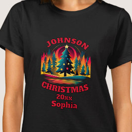 Julgranar-familjen, redigerbar T-Shirt