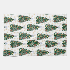 Julgranar - Festive helgdag Kökshandduk
