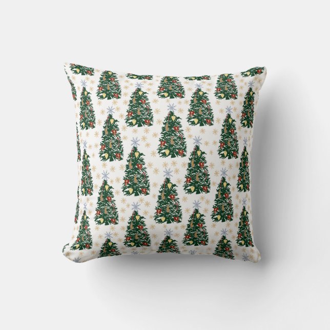 Julgranar-Festive helgdag Kudde (Framsida)